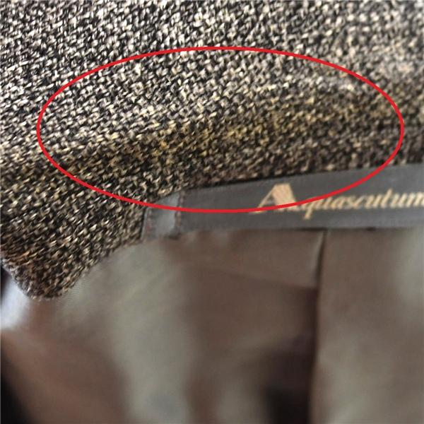 アクアスキュータム Aquascutum シルク混 麻リネン混 2つボタン シングル ジャケット AB4 / M グレー 袖口4つ釦 6406402-97 / 6TC018 | Aquascutum | 06