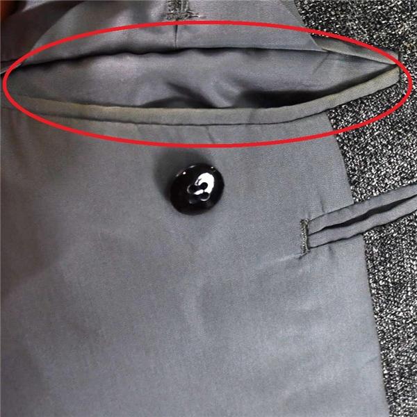 アクアスキュータム Aquascutum シルク混 麻リネン混 2つボタン シングル ジャケット AB4 / M グレー 袖口4つ釦 6406402-97 / 6TC018 | Aquascutum | 07