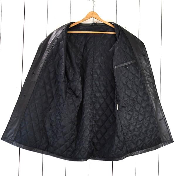 Leather Weather ATSUKAWA CORPORATION 比翼仕立て 5つボタン シングル 革 レザーコート XL ブラック 秋冬対応 / 6TC026 | ブランド登録なし | 01