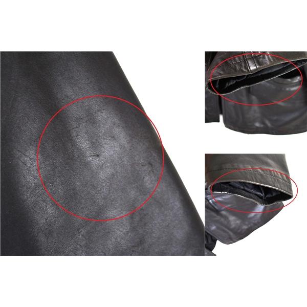 Leather Weather ATSUKAWA CORPORATION 比翼仕立て 5つボタン シングル 革 レザーコート XL ブラック 秋冬対応 / 6TC026 | ブランド登録なし | 05