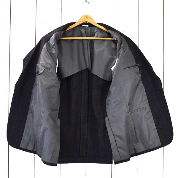 dolcis LONDON ドルシス 2つボタン シングル ジャケット AB5 / M チャコールグレー ウインドペン 袖口3つ釦 131-308-2831 / 6TC037 | ブランド登録なし | 01