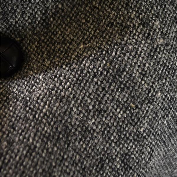 Kevin＆Howlin ケビン＆ハウリン くるみボタン 3つボタン シングル ドネガルツイード コートジャケット L グレー 袖口3つ釦 / 6TC038 | ブランド登録なし | 04