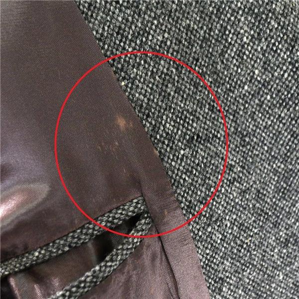 Kevin＆Howlin ケビン＆ハウリン くるみボタン 3つボタン シングル ドネガルツイード コートジャケット L グレー 袖口3つ釦 / 6TC038 | ブランド登録なし | 05