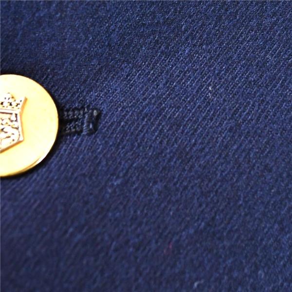 アクアスキュータム Aquascutum 金ボタン 2つボタン シングル 紺ブレザー ジャケット M ダークネイビー 袖口3つ釦 秋冬対応 / 6TC039 | Aquascutum | 02