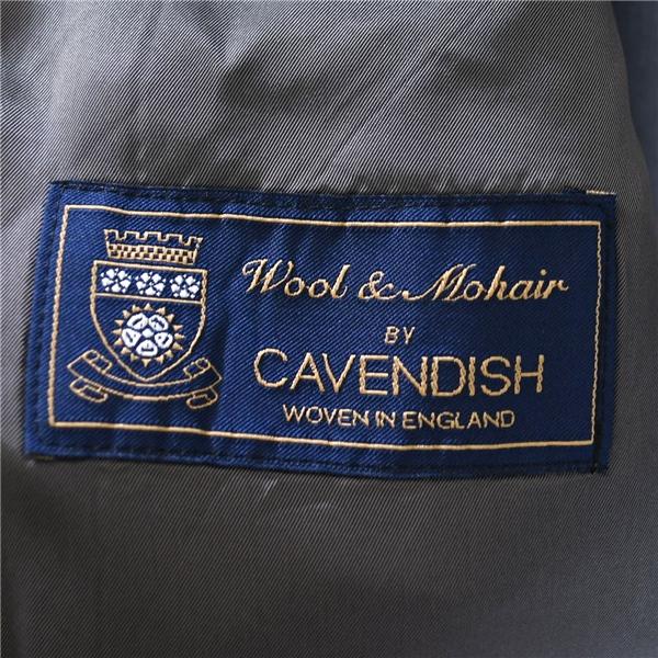 麻布テーラー azabu tailor 英国製生地 モヘヤ混 金ボタン 2つボタン シングル 紺ブレザージャケット M ダークネイビー 袖口4つ釦 / 6TC041 | 麻布テーラー | 04