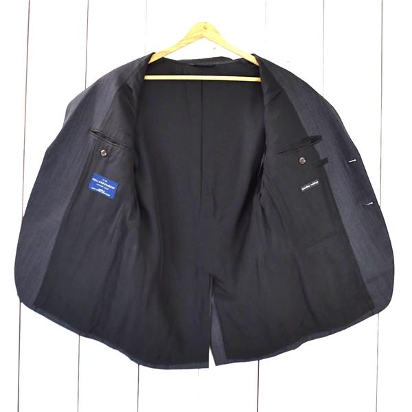 麻布テーラー azabu tailor 英国製生地 2つボタン シングル ジャケット L ダークグレー ピンドット 袖口4つ釦 本切羽 春秋冬対応 / 6TC042 | 麻布テーラー | 01