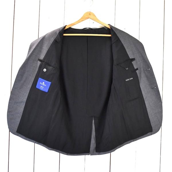 麻布テーラー azabu tailor スキャバル生地 super100's 2つボタンシングル ジャケット M ミドルグレー 袖口4つ釦 本切羽 春秋冬対応 6TC043 | 麻布テーラー | 01