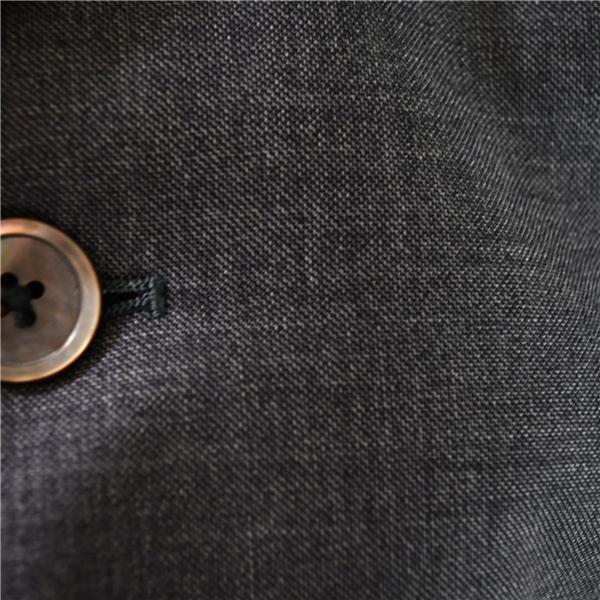麻布テーラー azabu tailor スキャバル生地 super100's 2つボタンシングル ジャケット M ミドルグレー 袖口4つ釦 本切羽 春秋冬対応 6TC043 | 麻布テーラー | 02