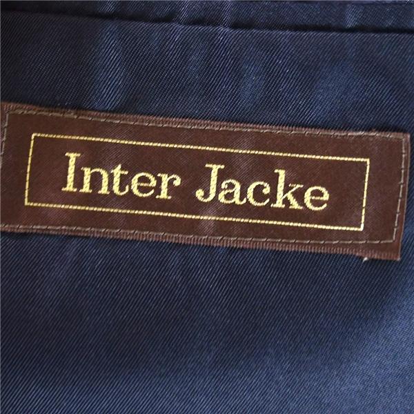 Inter Jacke 2つボタン シングル ジャケット 92AB3 / M ダークネイビー チェック 袖口3つ釦 背抜き 秋冬対応 日本製 1221-AB / 6TC049 | ブランド登録なし | 03