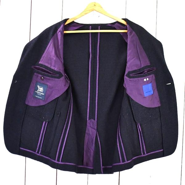JUNKO SHIMADA 伊製生地 2つボタン シングル ジャケット A4 / M ダークネイビー 袖口3つ釦 背抜き 秋冬対応 G202J575-0 / 6TC050 | JUNKO SHIMADA | 01