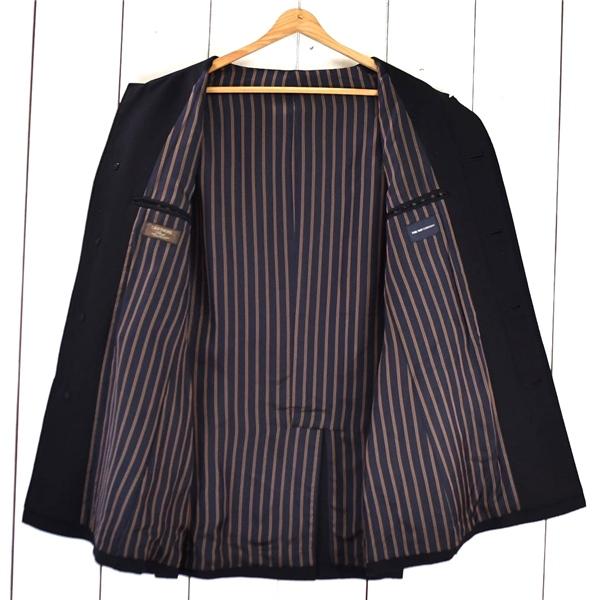 スーツカンパニー カシミヤ混 比翼仕立て 5つボタン シングル コート L ブラック チンストラップ付 総裏地仕上げ 春秋冬対応 7132 / 6TC052 | SUIT SQUARE | 01