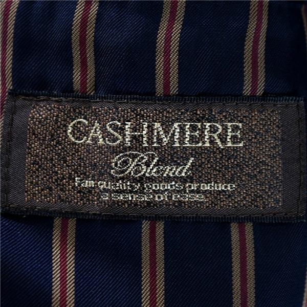 スーツカンパニー カシミヤ混 比翼仕立て 5つボタン シングル コート L ブラック チンストラップ付 総裏地仕上げ 春秋冬対応 7132 / 6TC052 | SUIT SQUARE | 05