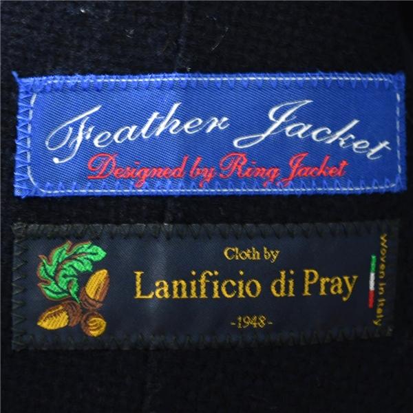 HILTON 伊製生地 Designed by RING JACKET 2つボタン シングル ジャケット M ダークネイビー 袖口3つ釦 本切羽 JKT-4A1 / 6TC058 | HILTON | 04