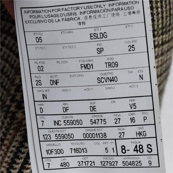 スペイン製 dunhill FITZROVIA シルク混 麻リネン混 3つボタン シングル ジャケット 8-48S / L ベージュ グレンチェック 10F3D0 / 6TC059 | dunhill | 05