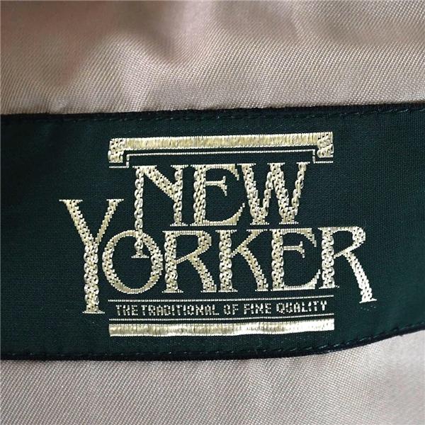 NEWYORKER 英国製生地 麻リネン100％ 2つボタン シングル ジャケット AB4 / S ベージュ チェック 袖口4つ釦 PLJBA321202 / 6TC060 | NEWYORKER | 04