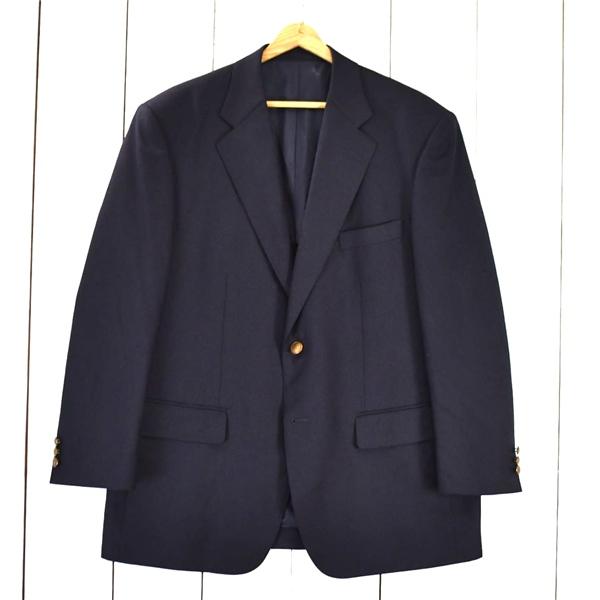 フライデー FRIDAY 2つボタン シングル ジャケット BB6 / L ダークネイビー 袖口3つ釦 春夏秋対応 フォークナー 124401-1 / 6TC064 | ブランド登録なし