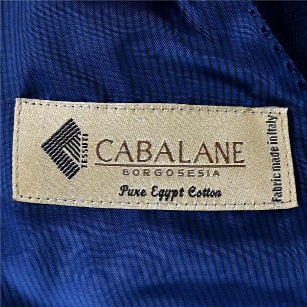伊製生地 CABALANE コットン100％ 金ボタン 2つボタン シングル 紺ブレザー ジャケット L ダークネイビー 袖口4つ釦 本切羽 / 6TC068 | ブランド登録なし | 03
