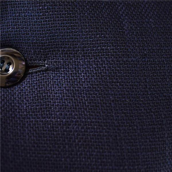 清川 KIYOKAWA 伊製ロロピアーナ生地 2つボタン シングル ジャケット L ダークネイビー 袖口3つ釦 春夏秋対応 / 6TC072 | Loro Piana | 02