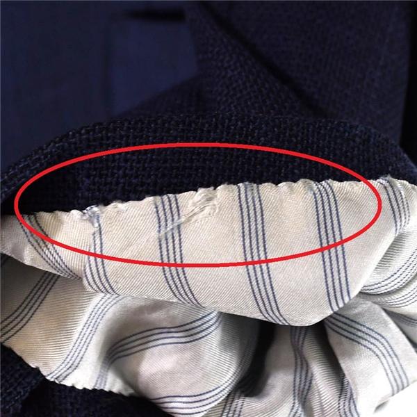 清川 KIYOKAWA 伊製ロロピアーナ生地 2つボタン シングル ジャケット L ダークネイビー 袖口3つ釦 春夏秋対応 / 6TC072 | Loro Piana | 06