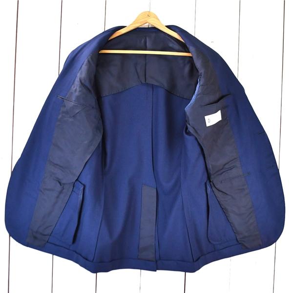 TOMORROWLAND トゥモローランド 2つボタン シングル ジャケット 48 / L ダークネイビー 袖口4つ釦 61-07-51-07101 / 6TC073 | TOMORROWLAND | 01