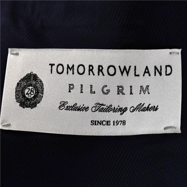 TOMORROWLAND トゥモローランド 2つボタン シングル ジャケット 48 / L ダークネイビー 袖口4つ釦 61-07-51-07101 / 6TC073 | TOMORROWLAND | 03
