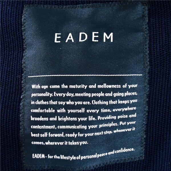 伊製 EADEM エアディム コットン100％ 3つボタン シングル 段返り ジャケット 52R / XL ダークネイビー 袖口4つ釦 2995 / 6TC074 | ブランド登録なし | 03