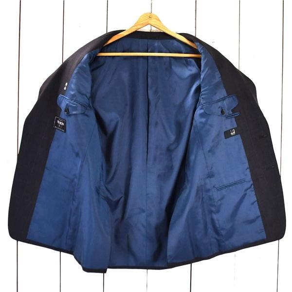 TSUJIGEN ダンヒル生地 dunhill 2つボタン シングル ジャケット L ダークグレー ウインドペン 袖口4つ釦 春秋冬対応 / 6TC084 | dunhill | 01