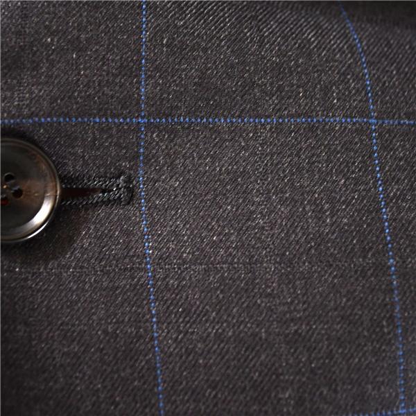 TSUJIGEN ダンヒル生地 dunhill 2つボタン シングル ジャケット L ダークグレー ウインドペン 袖口4つ釦 春秋冬対応 / 6TC084 | dunhill | 02