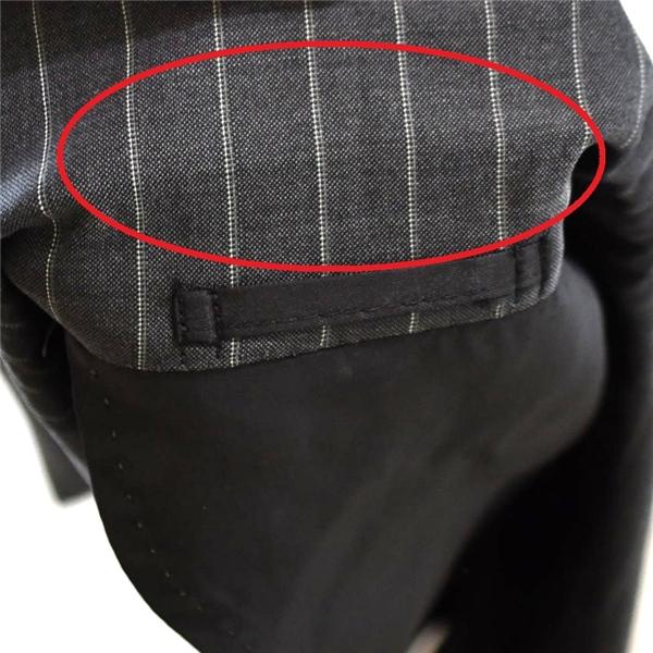 五大陸 gotairiku ドーメル生地 2つボタン シングル ジャケット 38 / L ミドルグレー ストライプ 袖口4つ釦 0205-SR-GL-CM-0135 / 6TC085 | gotairiku | 05