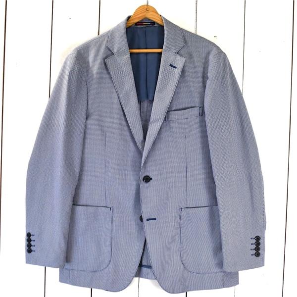 オリヒカ ORIHICA GARAGE 2つボタン シングル ジャケット L ネイビー ネイルヘッド 袖口4つ釦 春夏秋対応 63SPSM807 / 6TC091 | ORIHICA