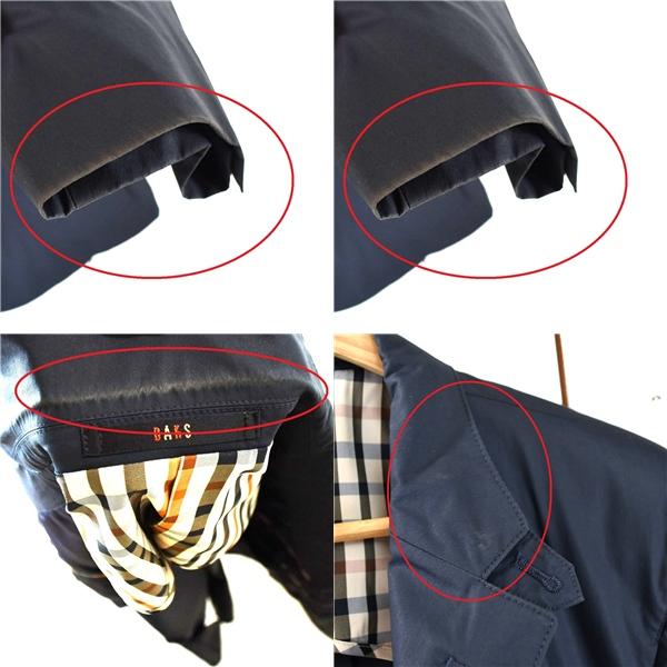 ダックス DAKS コットン混 3つボタン シングル 段返り ジャケット M ブラック 袖口3つ釦 春夏秋対応 日本製 CJK-DD-M-0207 / 6TC094 | DAKS | 06