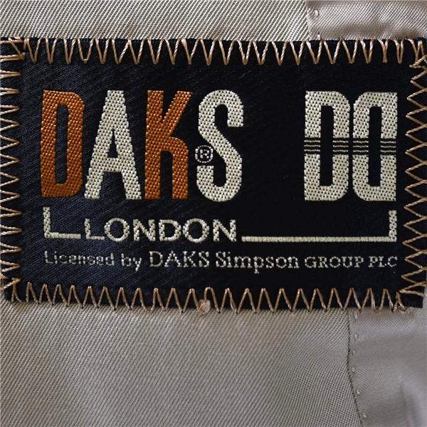 ダックス DAKS コットン100％ 2つボタン シングル ジャケット 94AB4 / S ライトベージュ 袖口3つ釦 日本製 V-DW-4300P / 6TC096 | DAKS | 03