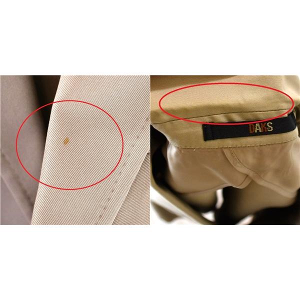 ダックス DAKS コットン100％ 2つボタン シングル ジャケット 94AB4 / S ライトベージュ 袖口3つ釦 日本製 V-DW-4300P / 6TC096 | DAKS | 06