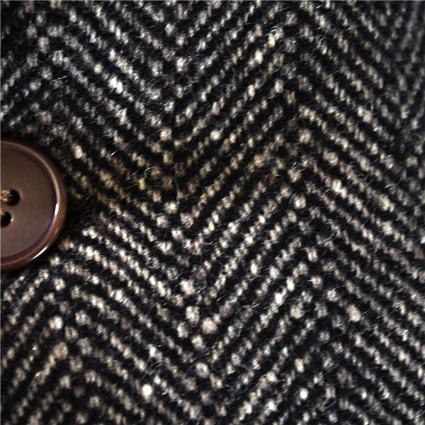 ダーバン D'URBAN 伊製生地 2つボタン シングル ツイード ジャケット 98BE5 / M ダークグレー ヘリンボーン 袖口2つ釦 2811359 / 6TC100 | D'URBAN | 02