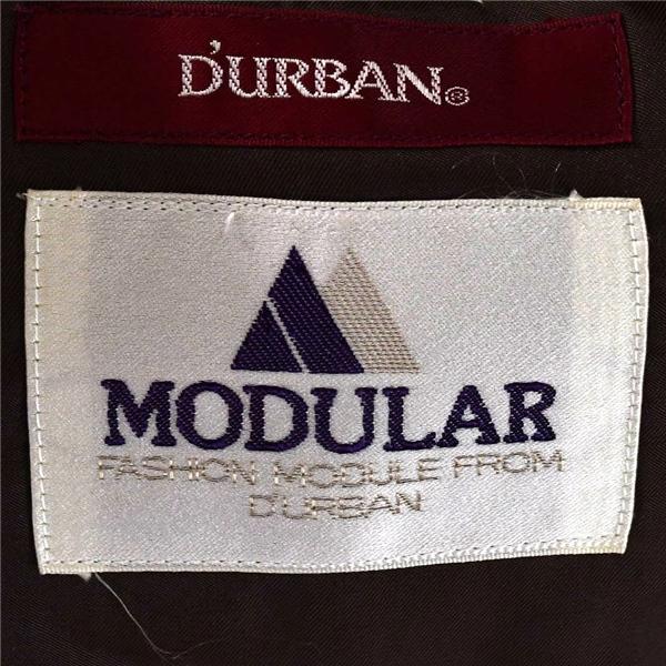 ダーバン D’URBAN MODULAR 2つボタン シングル ツイード ジャケット M ダークブラウン 袖口2つ釦 秋冬対応 2510115-87 / 6TC103 | D'URBAN | 03