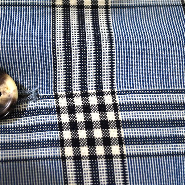 麻布テーラー azabu tailor 伊製カノニコ生地 3つボタン シングル ジャケット 044A / M ライトブルー 三筋格子 O213KZ7M / 6TC107 | アールエム ウィリアムス | 02