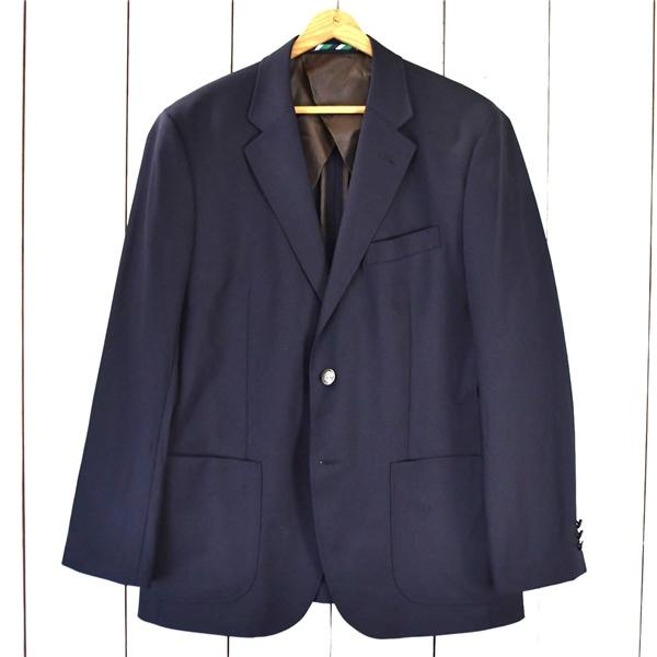 Kent IN TRADITION 銀ボタン 2つボタン シングル 紺ブレザー ジャケット 98AB6 / L ダークネイビー 袖口3つ釦 KNJK901-2 / 6TC112 | KENT