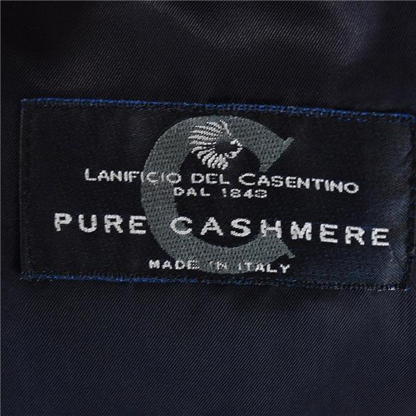 伊製Lanificio del Casentino生地 カシミヤ100％ 2つボタン シングル ジャケット 98BE5 / L ダークネイビー 袖口3つ釦 963010-A / 6TD002 | ブランド登録なし | 03