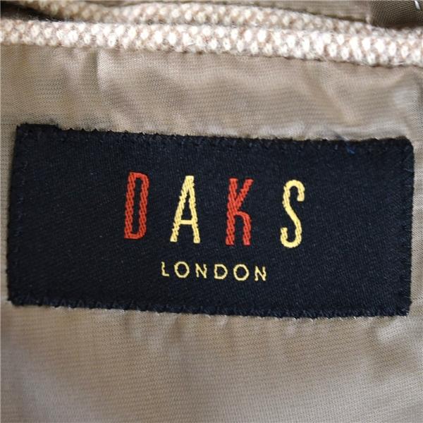 ダックス DAKS カシミヤ混 2つボタン シングル ジャケット M ベージュ 袖口4つ釦 日本製 秋冬対応 CJK-DD-BW-0790 / 6TD003 | DAKS | 03