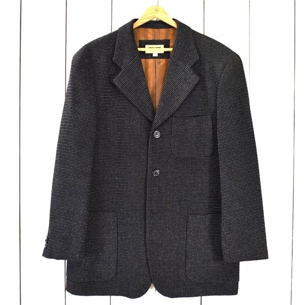 ジョセフアブード JOSEPH ABBOUD 3つボタン シングル ジャケット L ブラック ドット 袖口3つ釦 日本製 0375-JKJL-YA-0106 / 6TD008 | JOSEPH ABBOUD