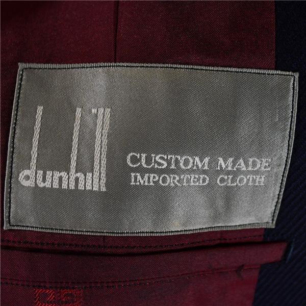 TAILOR Kato ダンヒル生地 dunhill 2つボタン シングル ジャケット M ダークネイビー 袖口2つ釦 春秋冬対応 / 6TD010 | dunhill | 03