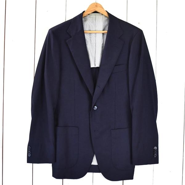 シップス SHIPS 伊製ロロピアーナ生地 super130's 3つボタン シングル 段返り ジャケット 44 / M 濃紺 袖口4つ釦 117-03-0188 / 6TD021 | SHIPS