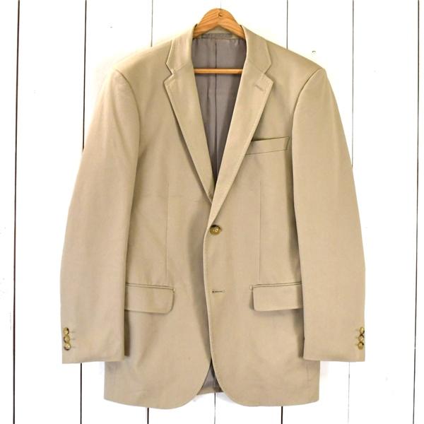 ユニクロ UNIQLO コットン混 2つボタン シングル ジャケット M グレージュ 袖口3つ釦 春秋冬対応 311-058860 / 6TD025 | ユニクロ