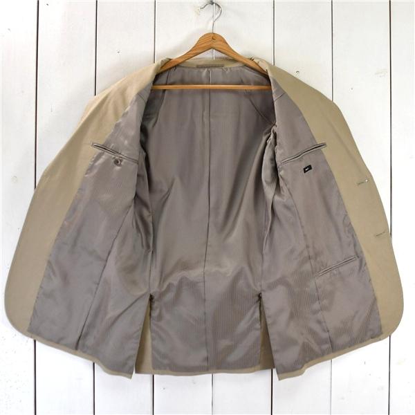 ユニクロ UNIQLO コットン混 2つボタン シングル ジャケット M グレージュ 袖口3つ釦 春秋冬対応 311-058860 / 6TD025 | ユニクロ | 01