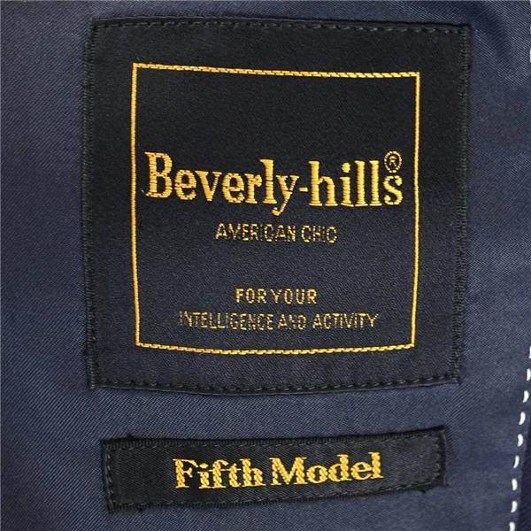Beverly-hills 2つボタン シングル 金ボタン 紺ブレザー ジャケット M ダークネイビー 袖口3つ釦 春秋冬対応 BV-2838-CO / 6TD026 | ブランド登録なし | 03