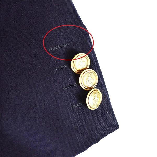 Beverly-hills 2つボタン シングル 金ボタン 紺ブレザー ジャケット M ダークネイビー 袖口3つ釦 春秋冬対応 BV-2838-CO / 6TD026 | ブランド登録なし | 07