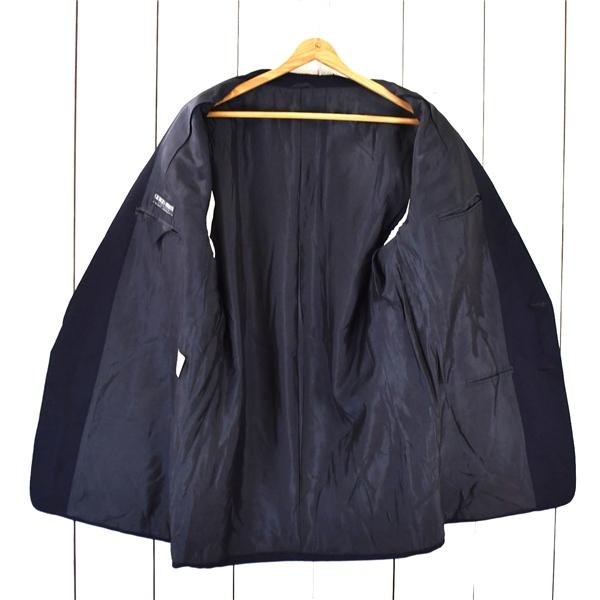 伊製 ジョルジオアルマーニ ARMANI 2つボタン シングル ジャケット 54 / XXL ダークネイビー 袖口3つ釦 大きいサイズ 02-722800 / 6TD028 | GIORGIO ARMANI | 01