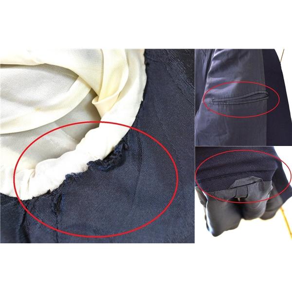 伊製 ジョルジオアルマーニ ARMANI 2つボタン シングル ジャケット 54 / XXL ダークネイビー 袖口3つ釦 大きいサイズ 02-722800 / 6TD028 | GIORGIO ARMANI | 07