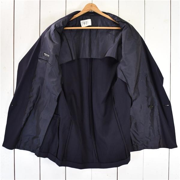 伊製 ジョルジオアルマーニ ARMANI 4つボタン ダブル ジャケット 52REG / XL ダークネイビー 袖口3つ釦 春夏秋対応 02-705805 / 6TD031 | GIORGIO ARMANI | 01