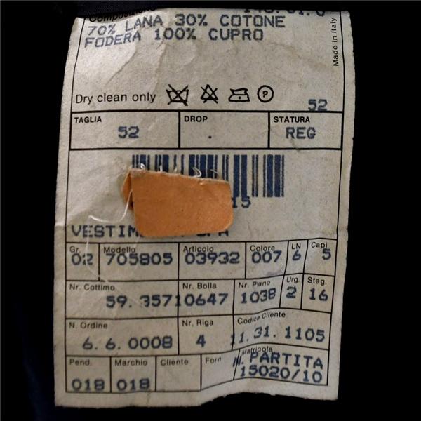 伊製 ジョルジオアルマーニ ARMANI 4つボタン ダブル ジャケット 52REG / XL ダークネイビー 袖口3つ釦 春夏秋対応 02-705805 / 6TD031 | GIORGIO ARMANI | 05